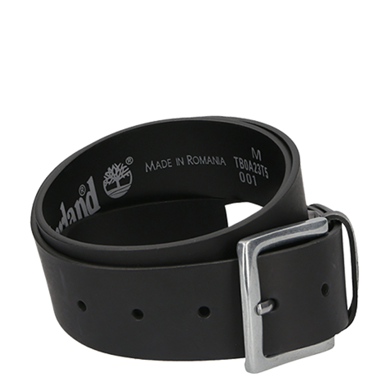 Timberland Casual Leather Man Belt Gürtel in schwarz