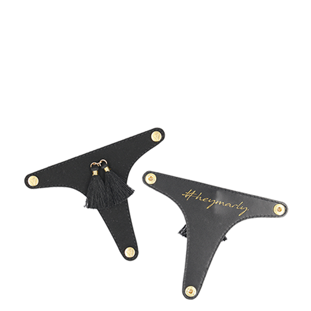 Hey Marly TOPPING POM DE PARIS Schuh Accessoires in schwarz