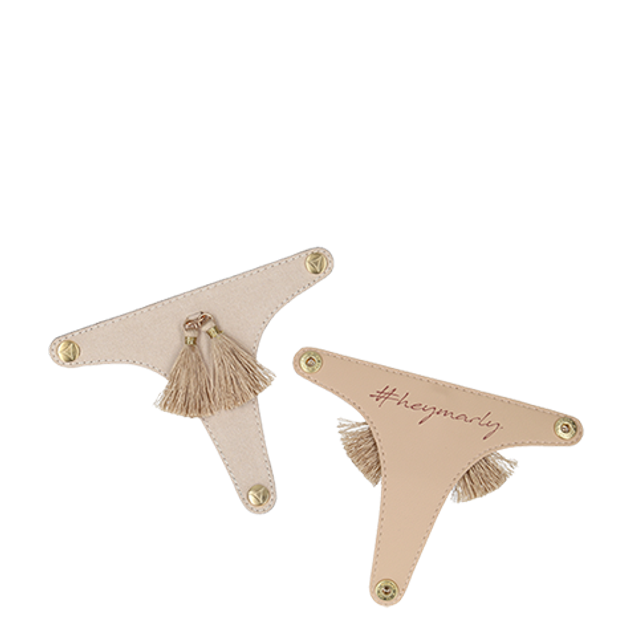 Hey Marly TOPPING POM DE PARIS Schuh Accessoires in beige