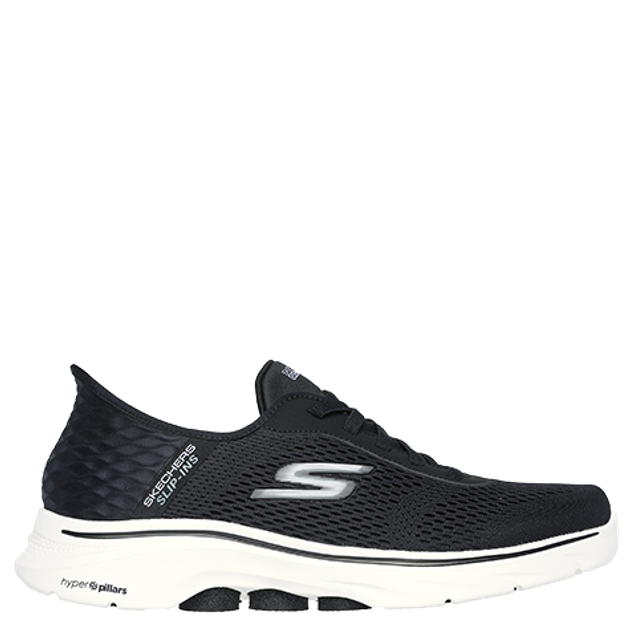 Skechers 216648 BKW GO WALK 7 Sneaker in schwarz