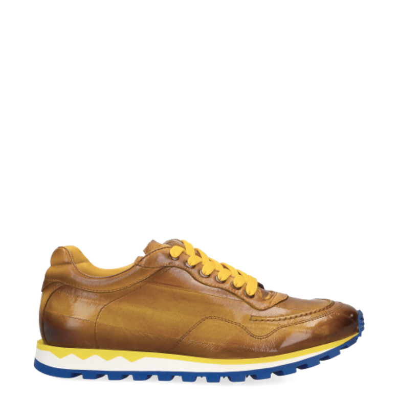 Lorenzi 15841 ANGUILLA GIALLO Sneaker in braun