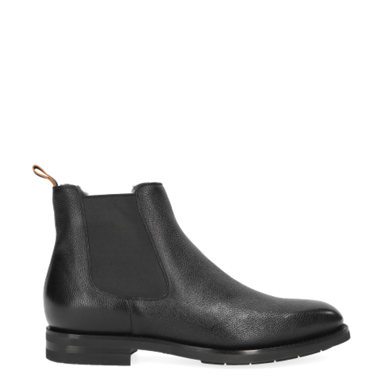 Santoni 17838 N01 Warmfutter in schwarz