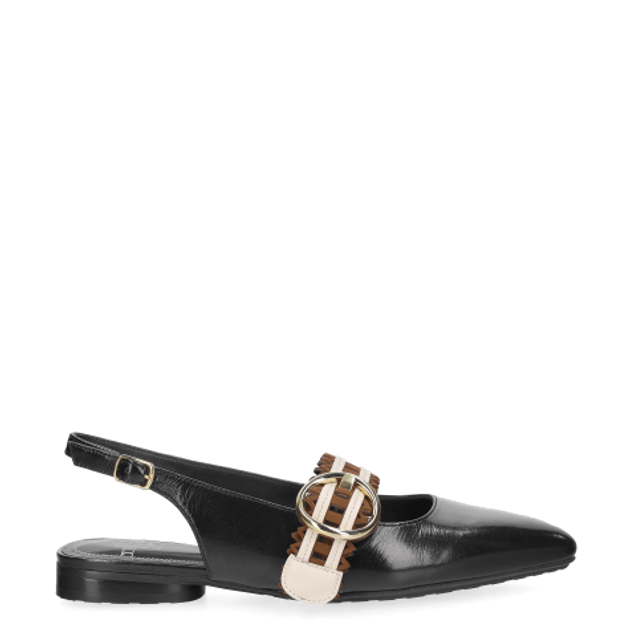 Truman's 4350 158 NERO Peeptoes & Slingpumps in schwarz