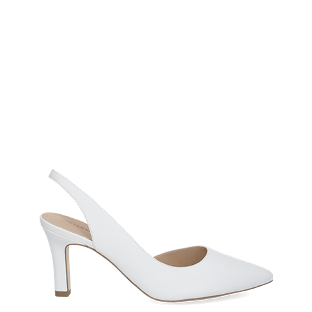 Peter Kaiser 79642 102 Peeptoes & Slingpumps in weiß