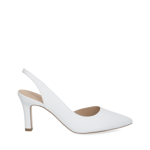 Peter Kaiser 79642 102 Peeptoes & Slingpumps in weiß