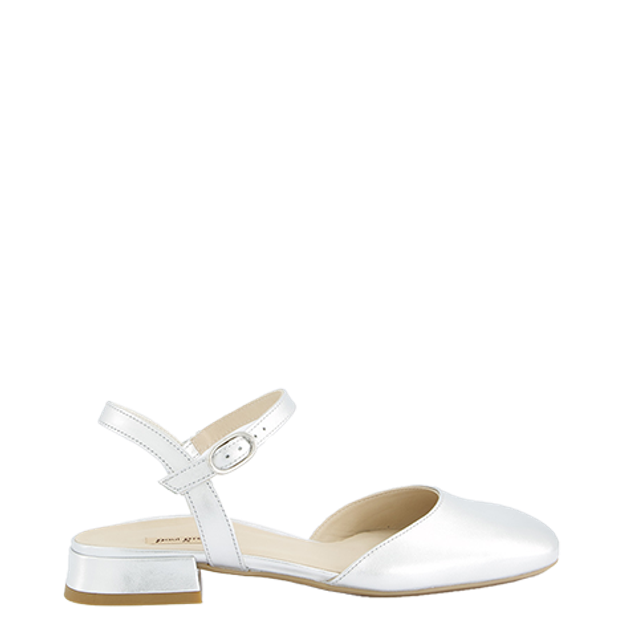 Paul Green 3843-017 Peeptoes & Slingpumps in silber