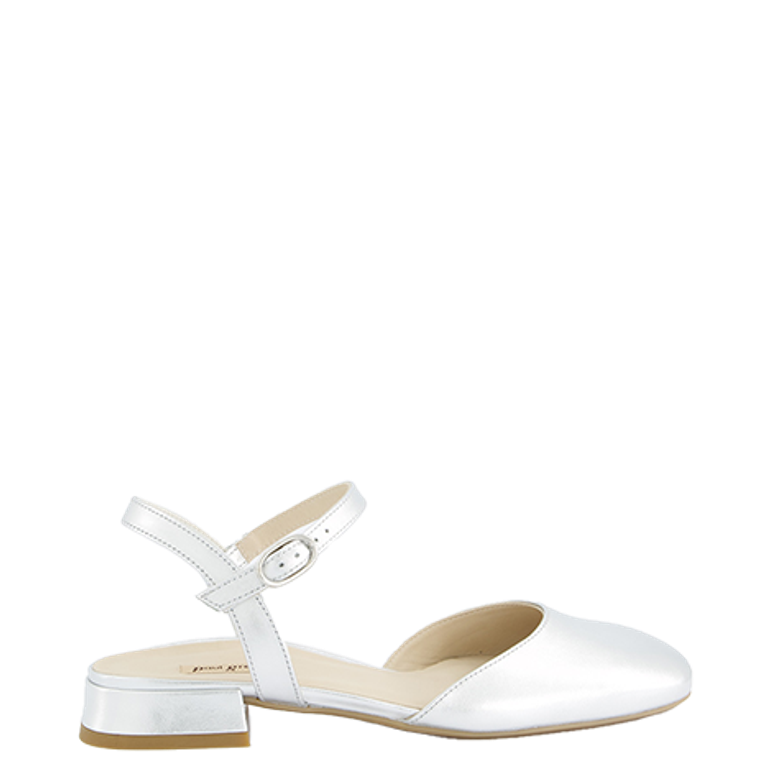 Paul Green 3843-017 Peeptoes & Slingpumps in silber