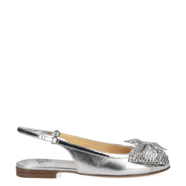 Truman's 4102 142 ARGENTO Peeptoes & Slingpumps in silber