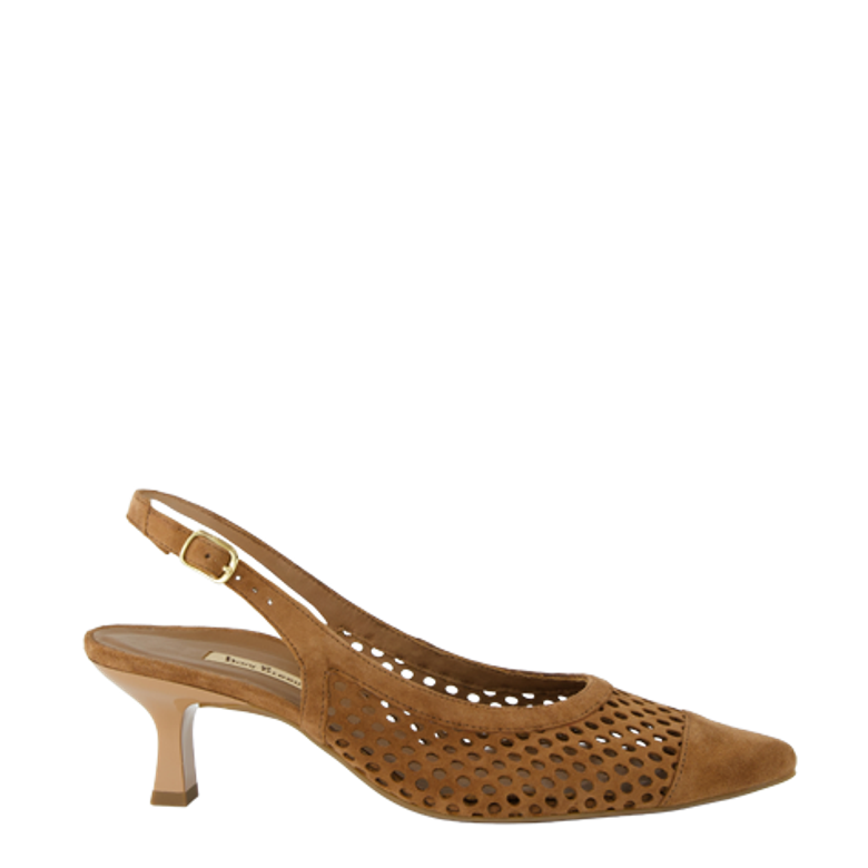 Paul Green 6222-019 Peeptoes & Slingpumps in braun