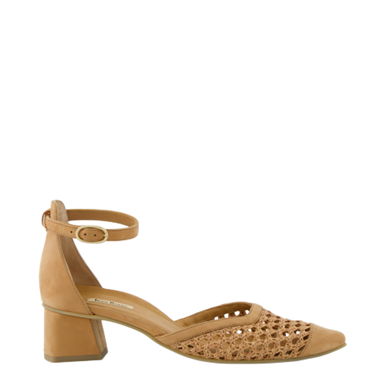 Paul Green 3856-009 Peeptoes & Slingpumps in braun