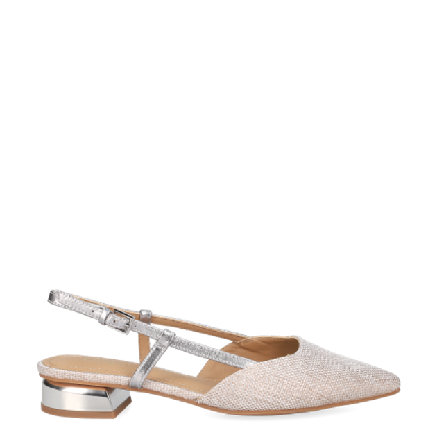 Maripé ARIZONA V.5 SILVER Peeptoes & Slingpumps in beige