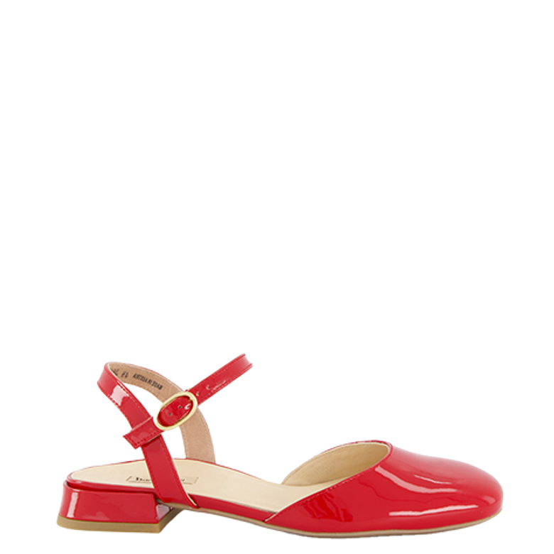 Paul Green 3843-007 Peeptoes & Slingpumps in rot