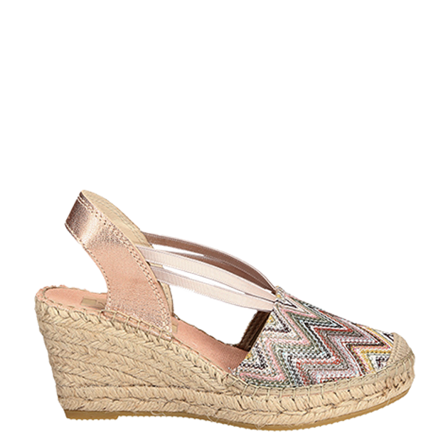 Vidorreta 05500 NUDE Peeptoes & Slingpumps in rose