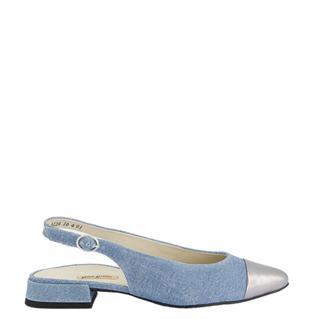 Paul Green 6124-017 Peeptoes & Slingpumps in blau