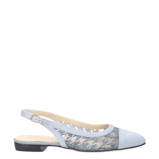 Brunate 11908 O1N Peeptoes & Slingpumps in blau