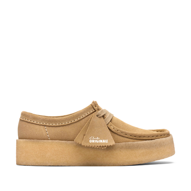 Clarks Wallabee Cup 26185689 4 Schnürschuhe in beige