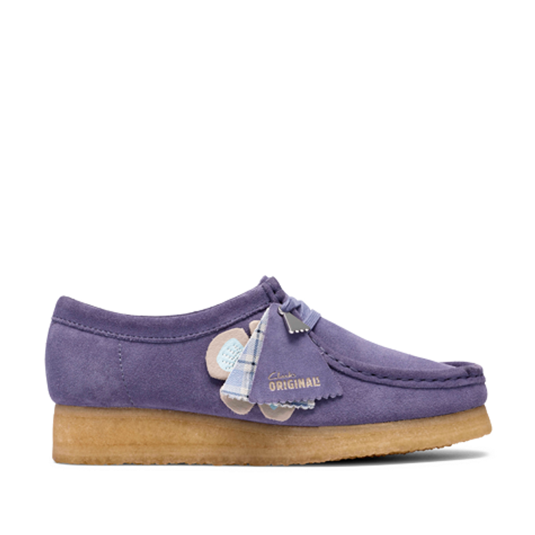Clarks Wallabee 26186542 4 Schnürschuhe in lila