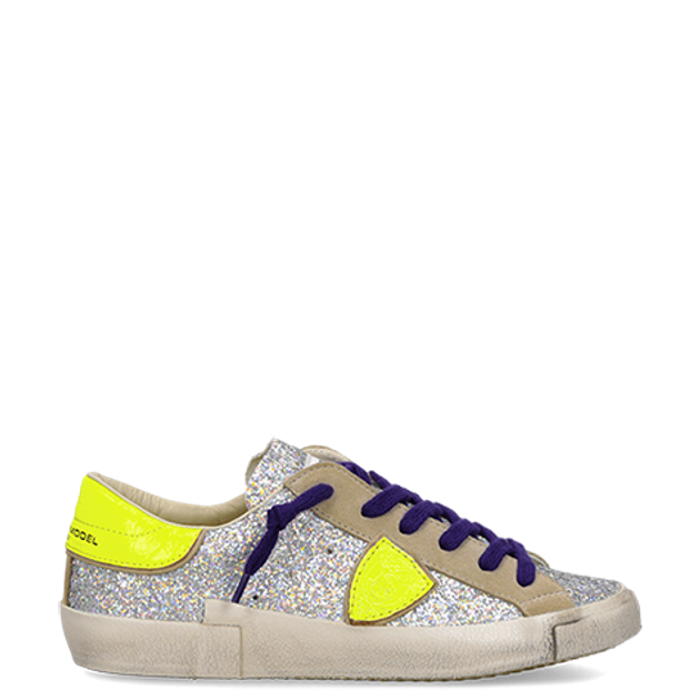 Philippe Model PRSX LOW Sneaker in silber