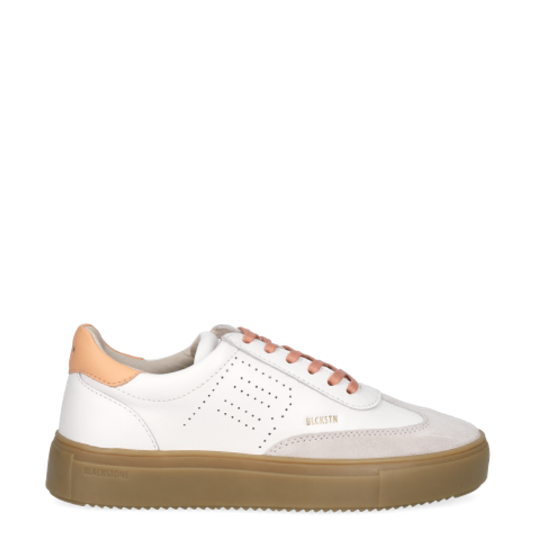 Blackstone DL272 WHITE ORANGE Sneaker in weiß