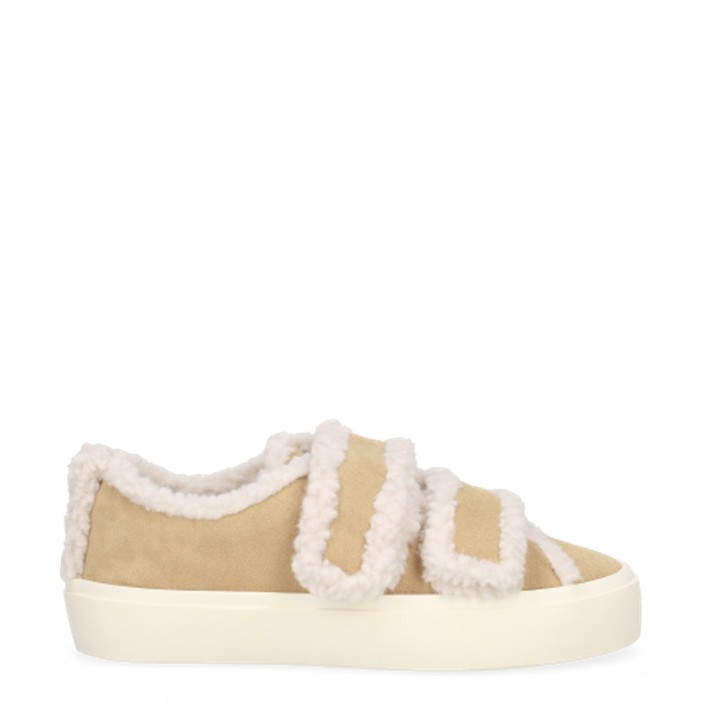 INUIKII 1001.001.0231.250 SHEARLING LOW VELCRO Sneaker in braun