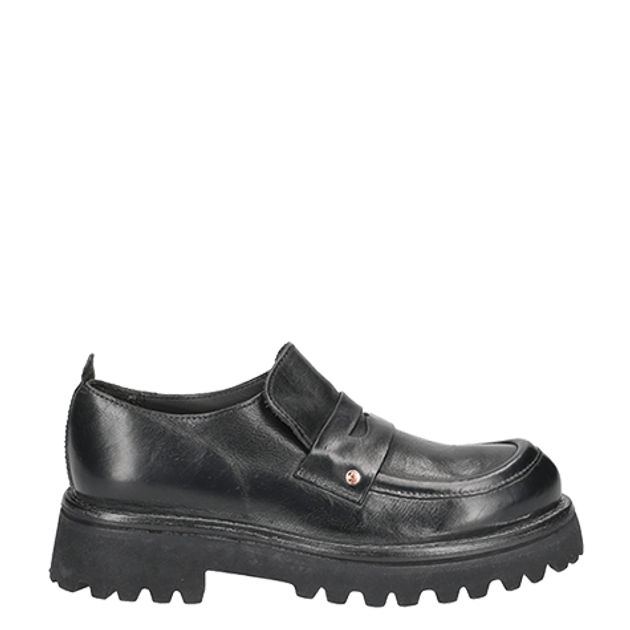 Moma 1EW217-CU NERO Slipper & Mokassin in schwarz