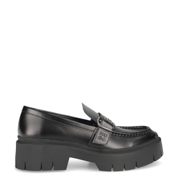 HUGO Kris_NewLoafer Slipper & Mokassin in schwarz