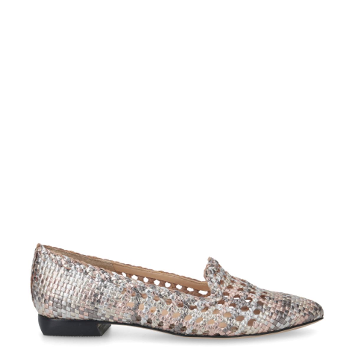 Brunate 19511 MULTIMETALL Slipper & Mokassin in grau, metallik 