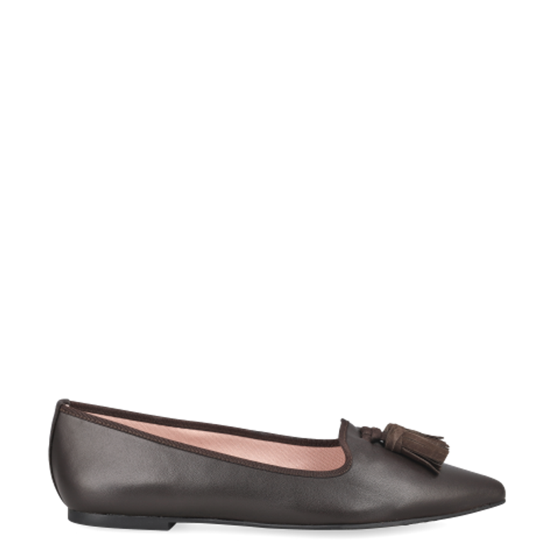 Pretty Ballerinas 43.726 COTON ALEK ANGELIS NUGAT Slipper & Mokassin in braun