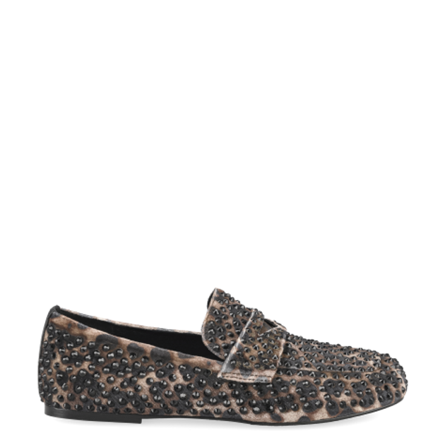 Strategia R22 AFRICA BLACK STRASS Slipper & Mokassin in braun