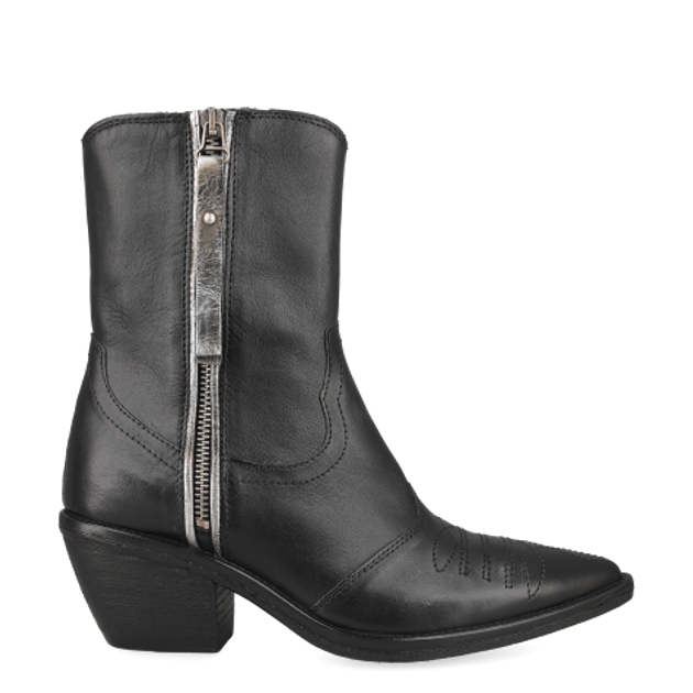 A.S.98 B84205 0001 NERO+ARGENTO Stiefeletten in schwarz