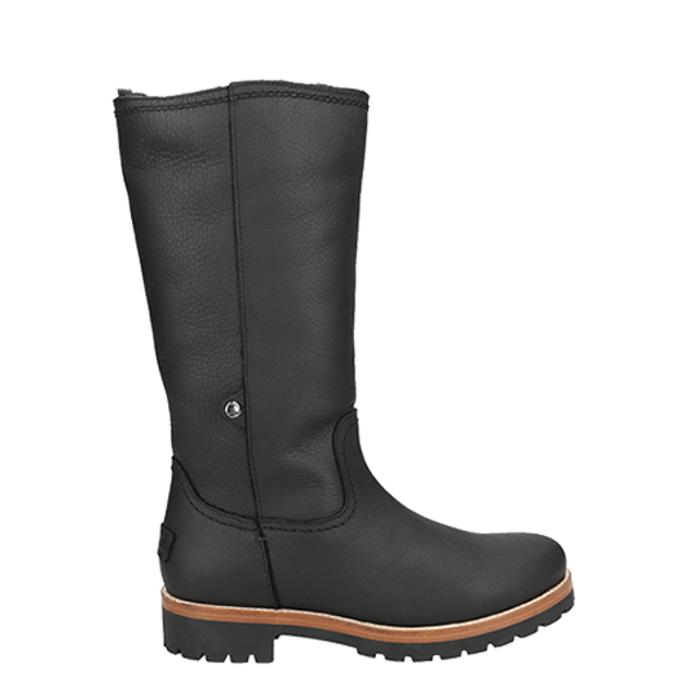 Panama Jack Bambina B104 Grass Negro Warmfutter in schwarz