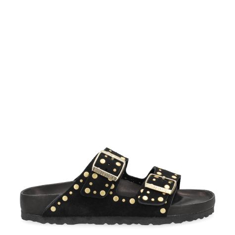 Birkenstock 1027855 ARIZONA RIVET BORDER Sandaletten in schwarz online kaufen