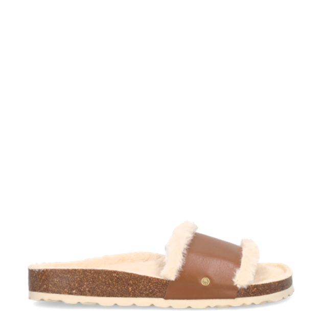 Hey Marly HM10-0033 CASUAL CORK FUR Sandaletten in braun