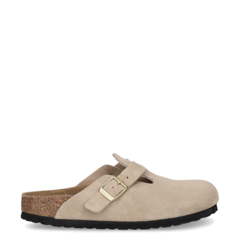 Birkenstock 1030883 BOSTON BS SUEDE LEATHER Sandaletten in beige