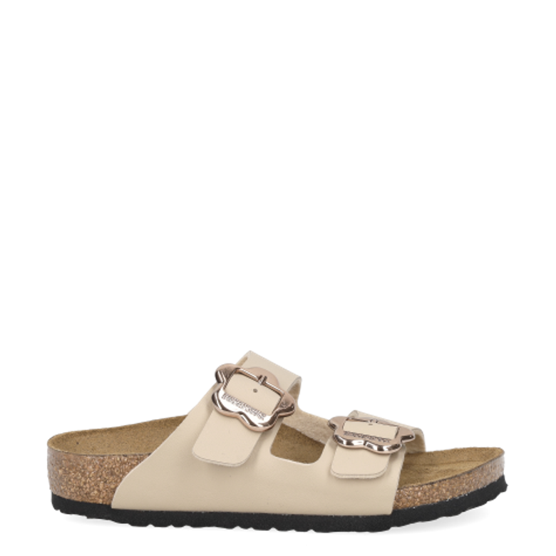 Birkenstock 1030419 ARIZONA FLOWER BUCKLE KIDS Hausschuhe in beige