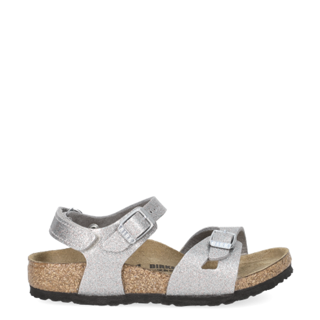 Birkenstock RIO KIDS BIRKO-FLOR Sandalen in silber