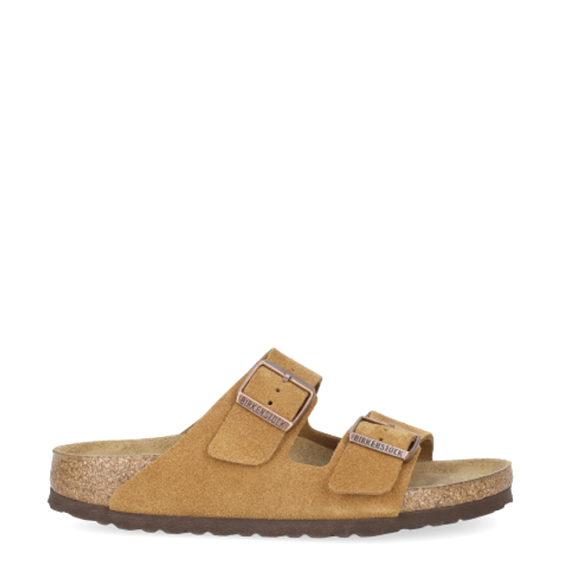 Birkenstock 1009527 ARIZONA SFB NUBUCK LEATHER SUEDE Hausschuhe in braun