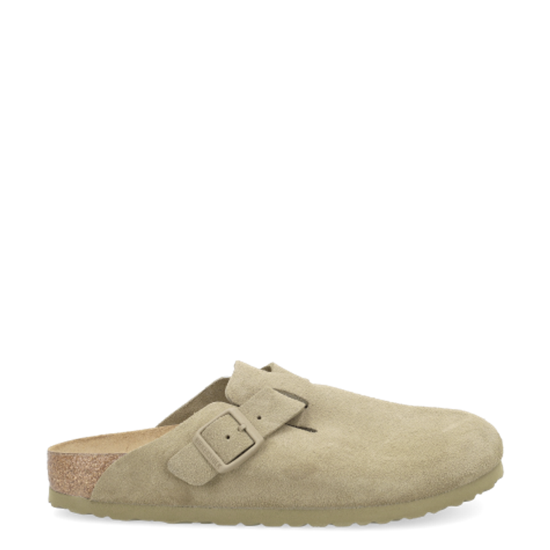 Birkenstock 1025844 BOSTON SUEDE LEATHER Hausschuhe in beige