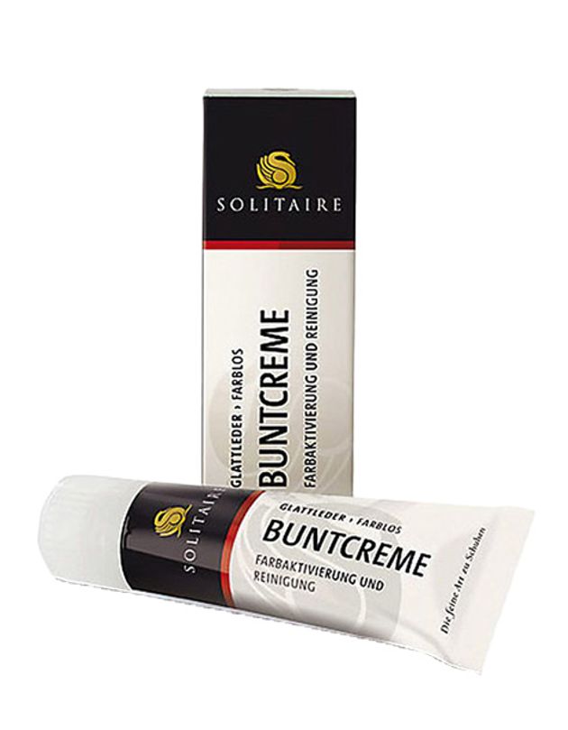 Solitaire Buntcreme Schuhpflege in weiß