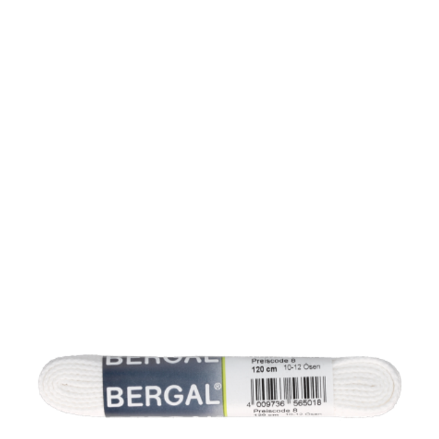 Bergal Flach 8856 001 Schnürsenkel in weiß