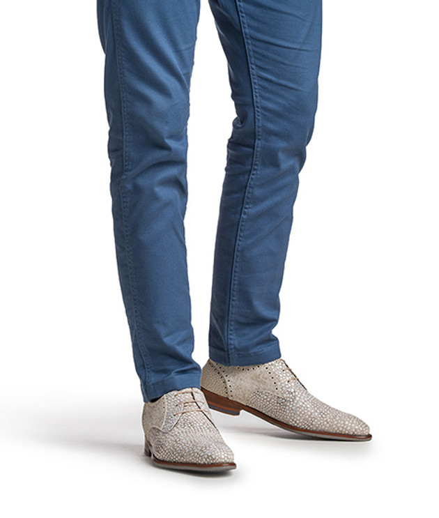 Floris van Bommel De Stapper Schnürschuhe in beige