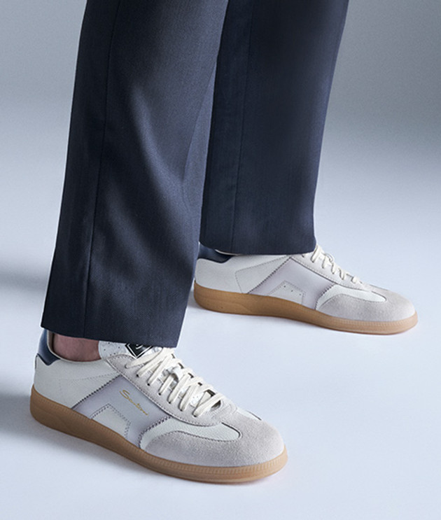 Santoni OLYMPIC - 21965 I32 Sneaker in weiß