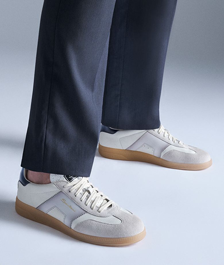 Santoni 21965 I32 Sneaker in weiß