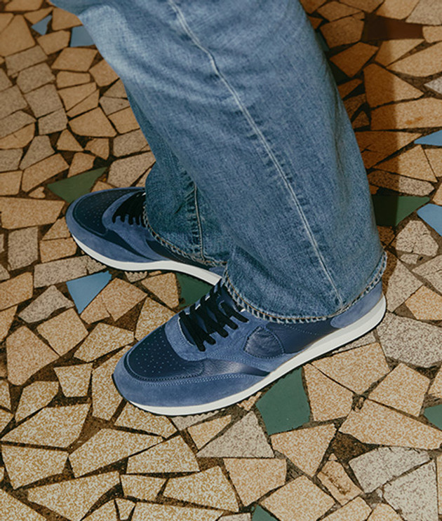 Philippe Model BLVILLE LOW Sneaker in blau