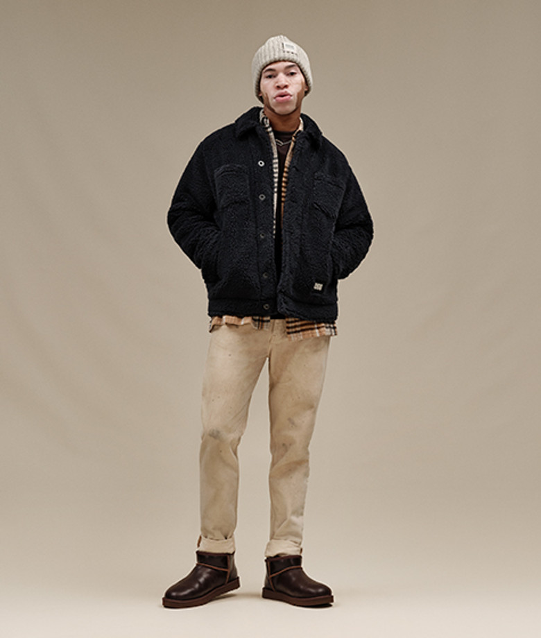 UGG 1158191-IWD CLASSIC ULTRA MINI LTHR REGEN Warmfutter in braun