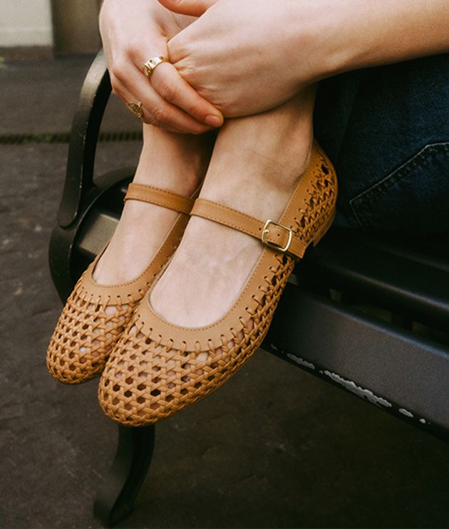 Donna Carolina FEBE BRAID TWIST 55.580.015-001 Ballerina in braun