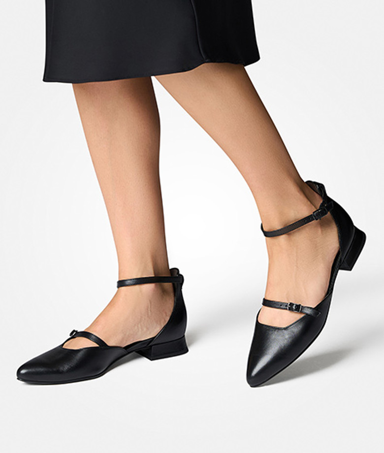 Paul Green 1134-037 Peeptoes & Slingpumps in schwarz