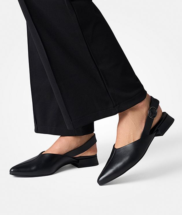 Paul Green 6163-007 Peeptoes & Slingpumps in schwarz