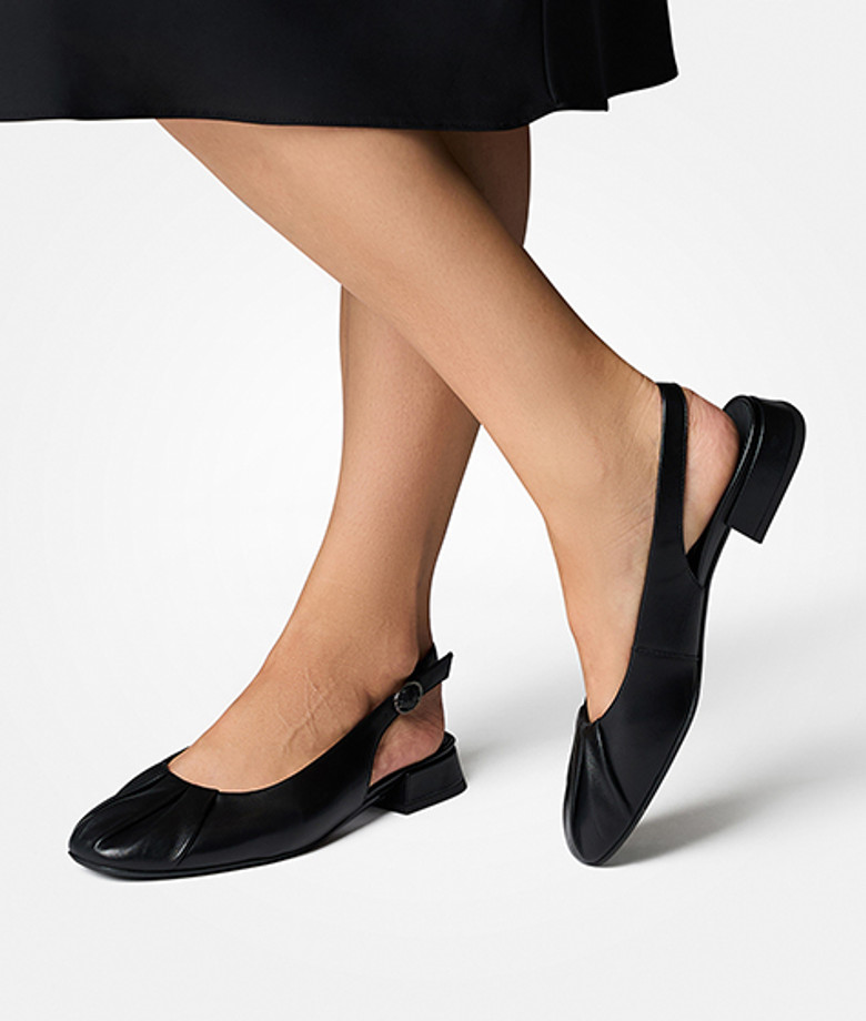 Paul Green 6142-027 Peeptoes & Slingpumps in schwarz