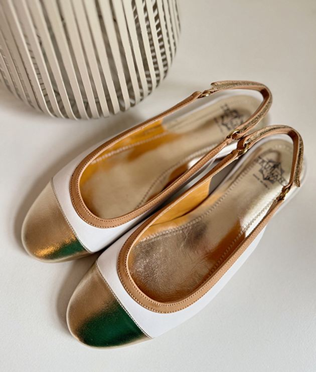 Truman's 4100 142 BIANCO Peeptoes & Slingpumps in weiß